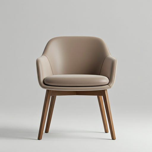 Cadeira de design em fundo minimalista